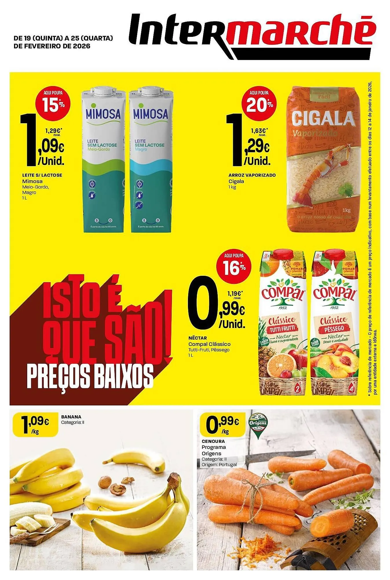 Folheto Folheto Intermarché de 18 de fevereiro até 25 de fevereiro 2026 - Pagina 1