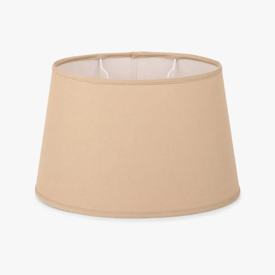 Abatjour oval linho bege