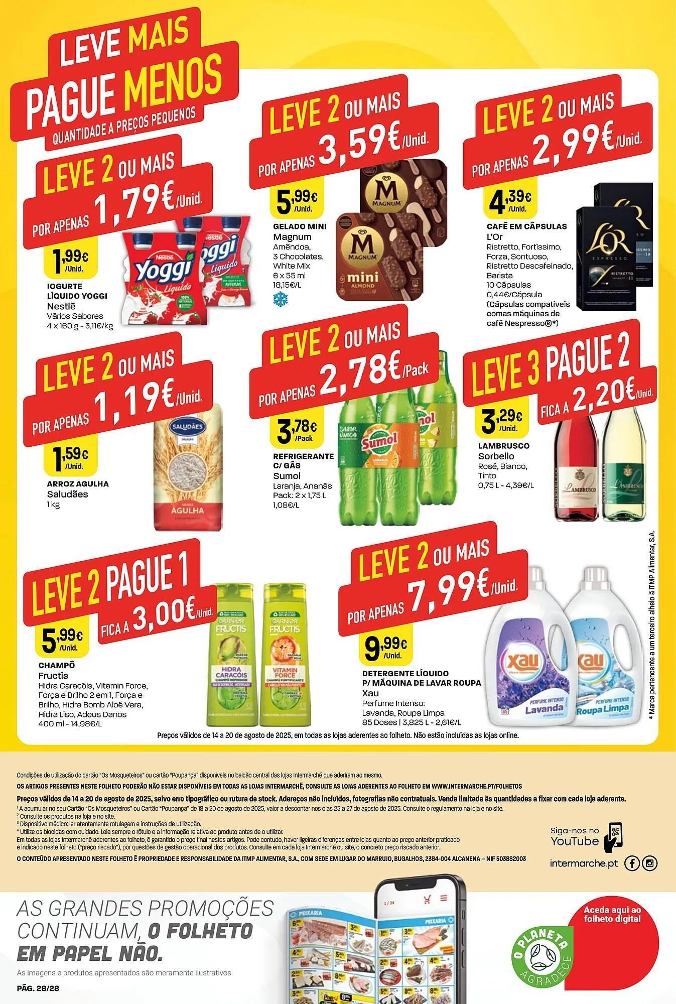 Folheto Folheto Intermarché de 14 de agosto até 20 de agosto 2025 - Pagina 28