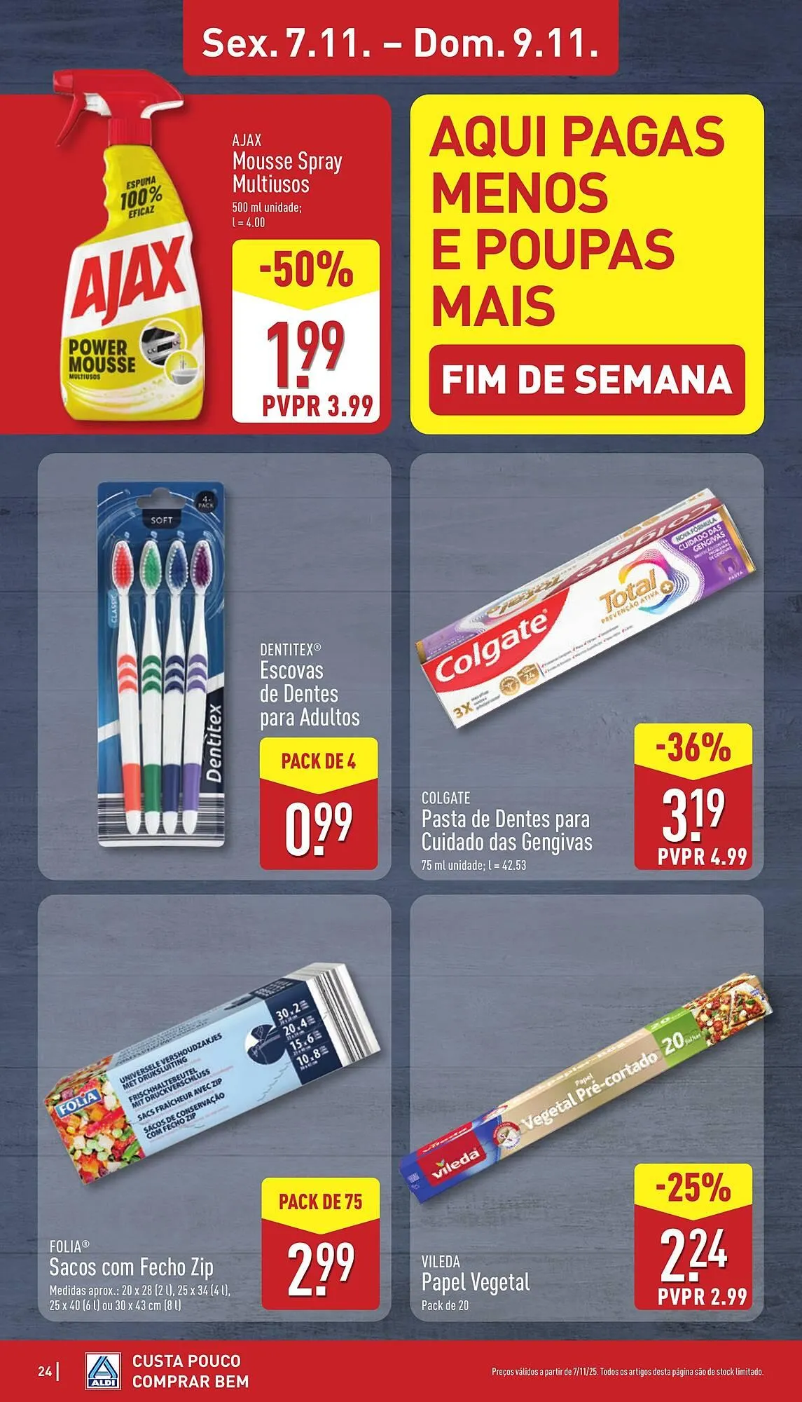 Folheto Folheto ALDI de 3 de novembro até 9 de novembro 2025 - Pagina 24