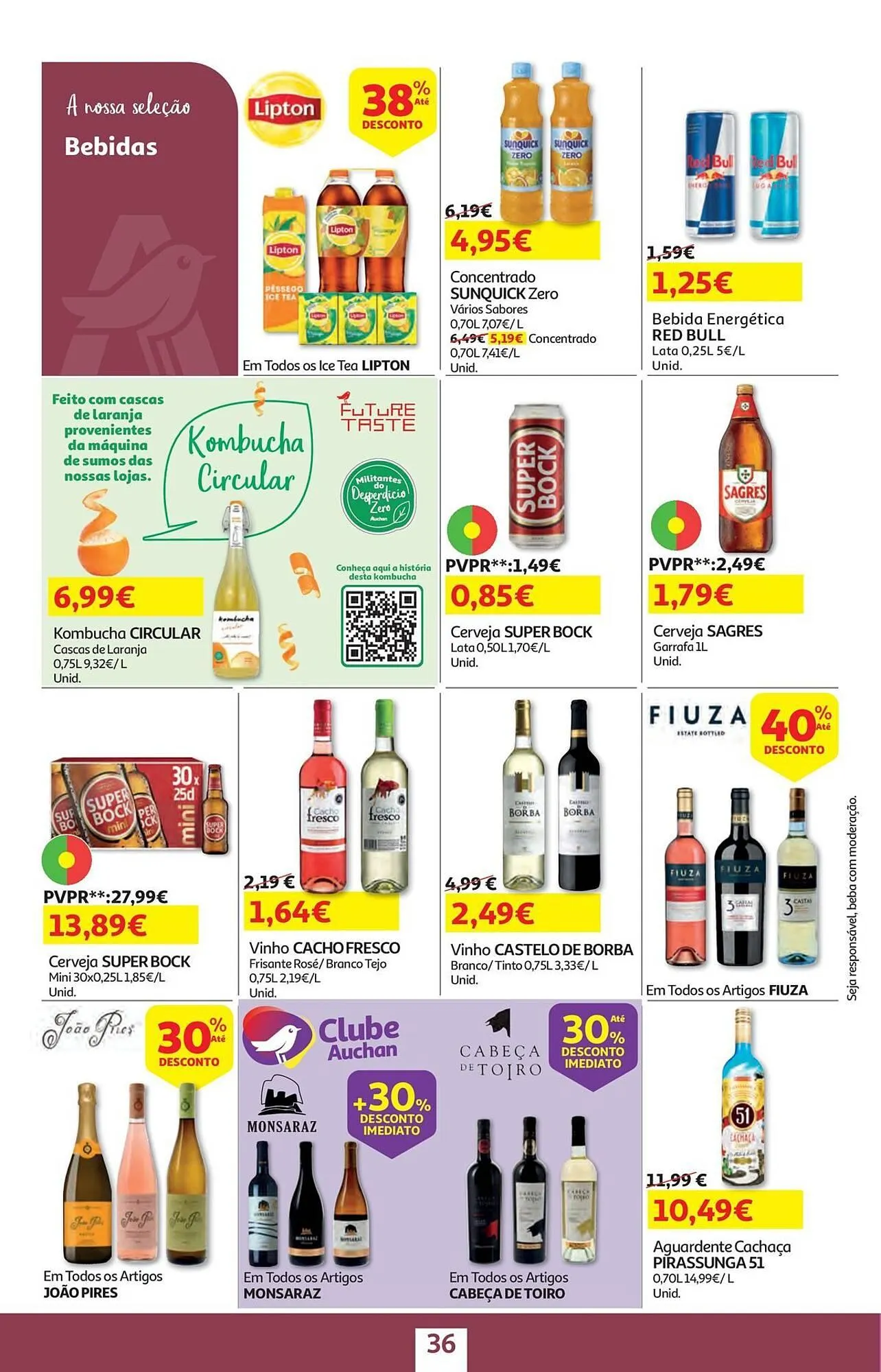 Folheto Folheto Auchan de 2 de junho até 17 de junho 2025 - Pagina 36