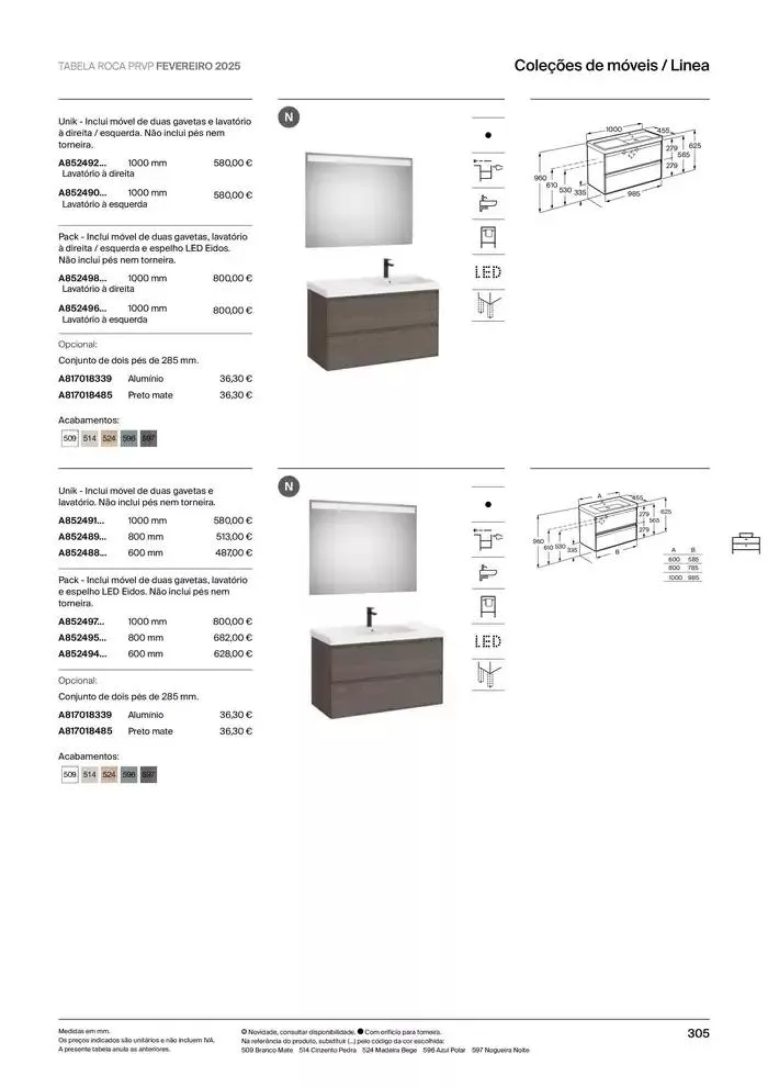 Folheto Soluções de Banho  de 6 de janeiro até 31 de dezembro 2025 - Pagina 307