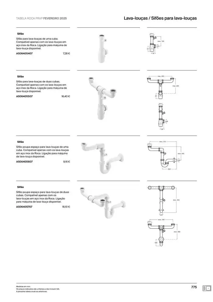 Folheto Soluções de Banho de 6 de janeiro até 31 de dezembro 2025 - Pagina 777