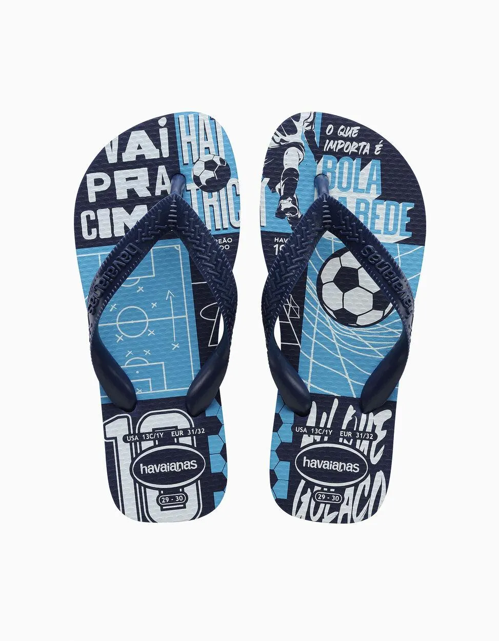 Havaianas para Criança ‘Futebol’, Azul Escuro
