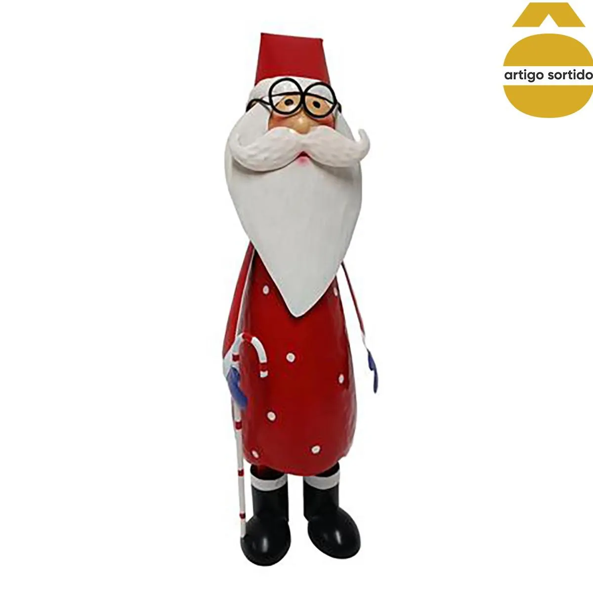 Figura Natalícia Em Metal 35cm