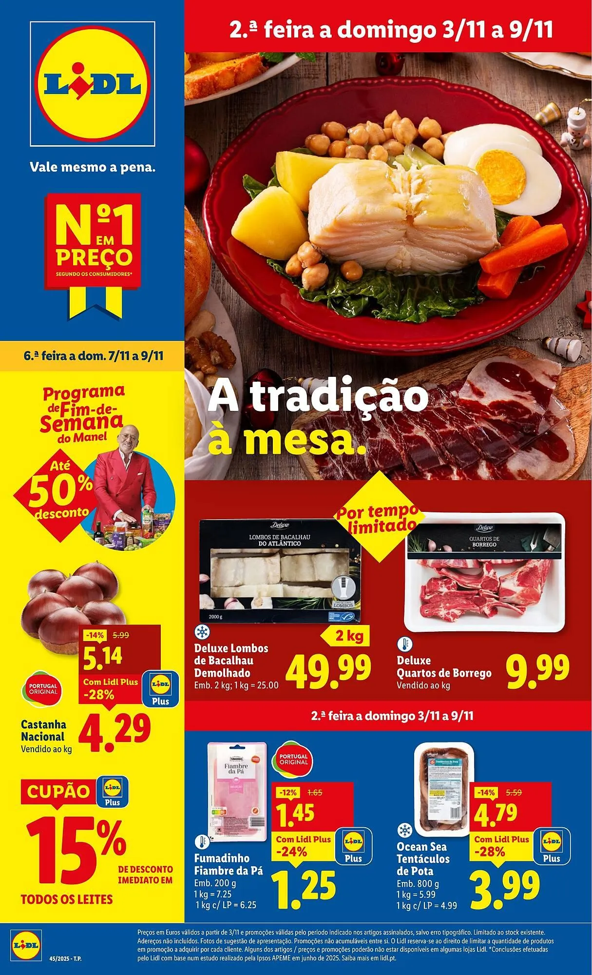 Folheto Folheto Lidl de 3 de novembro até 9 de novembro 2025 - Pagina 1
