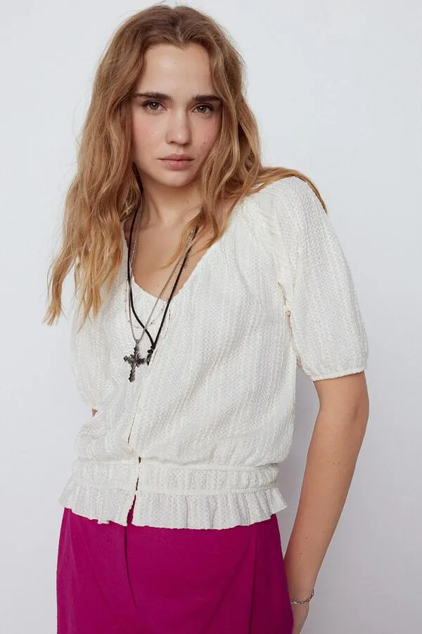 Top tejido estructura