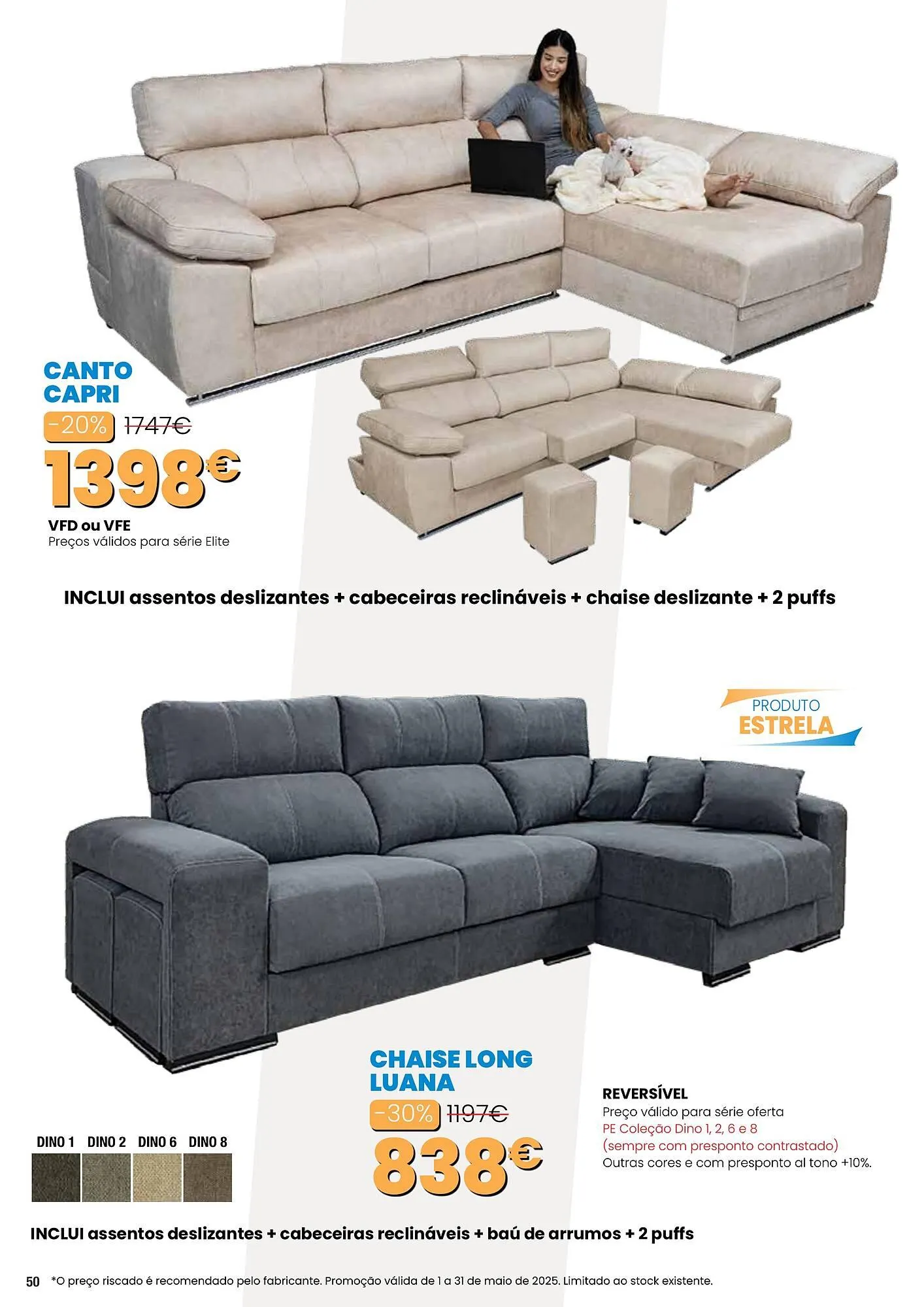 Folheto Folheto Hiper Centro do Móvel de 1 de maio até 31 de maio 2025 - Pagina 50