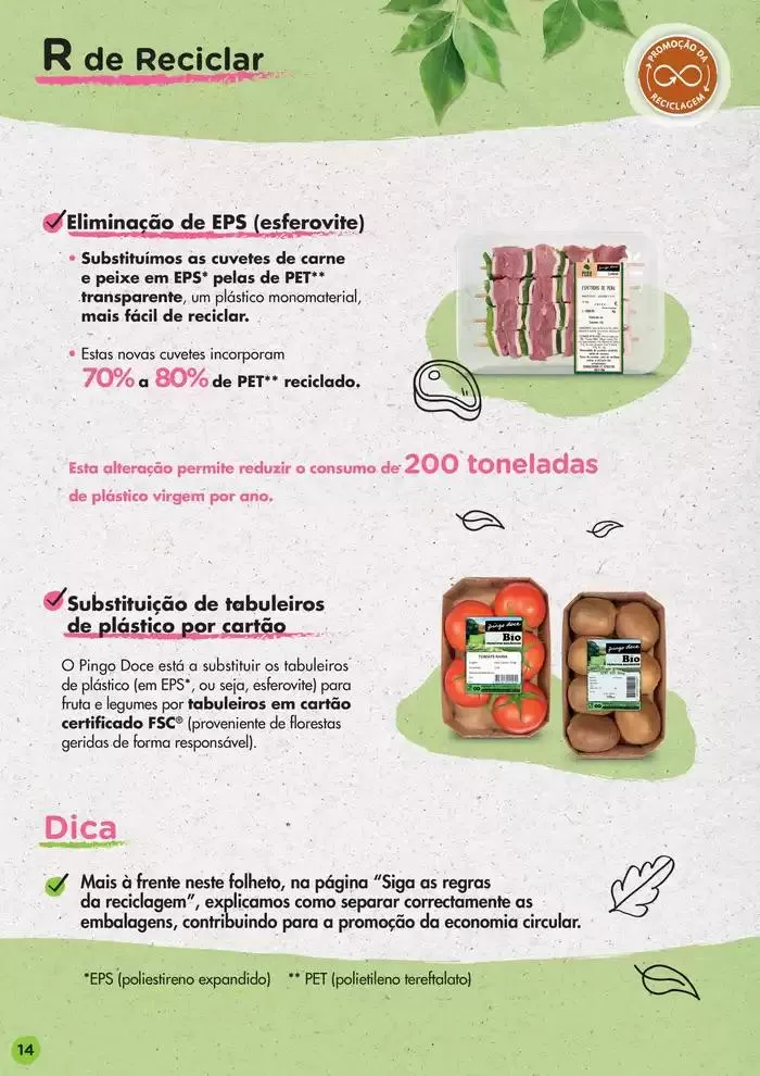 Folheto Pingo Doce Guia de Boas Práticas Ambientais de 17 de dezembro até 17 de janeiro 2025 - Pagina 14