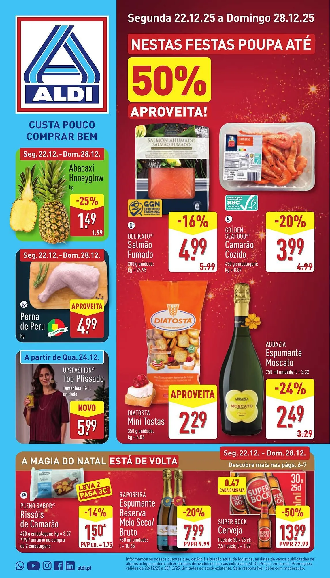 Folheto Folheto ALDI de 22 de dezembro até 28 de dezembro 2025 - Pagina 1