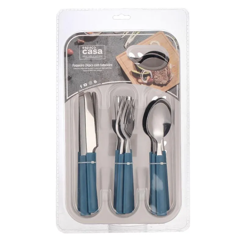 Faqueiro 24 Peças com Tabuleiro