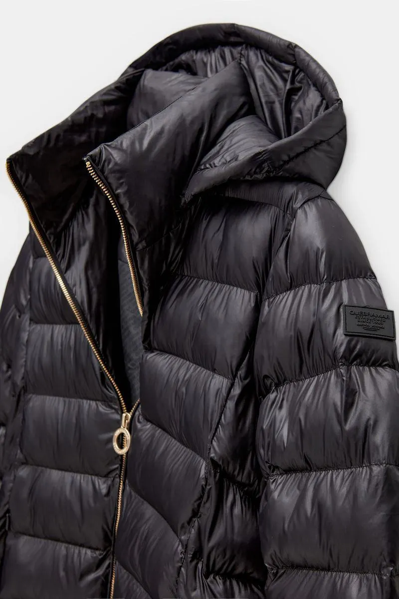 Casaco acolchoado comprido