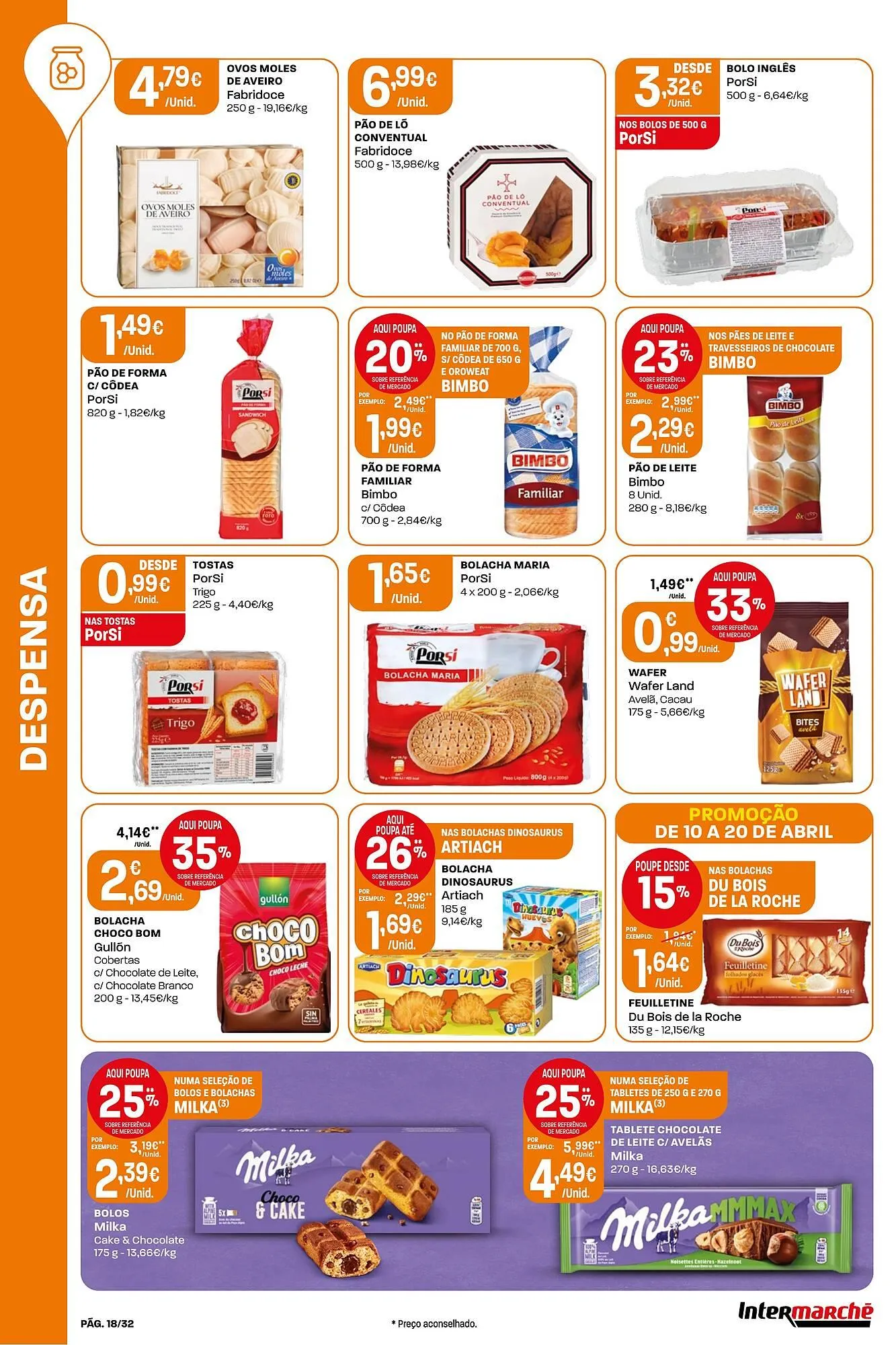 Folheto Folheto Intermarché de 10 de abril até 20 de abril 2025 - Pagina 18