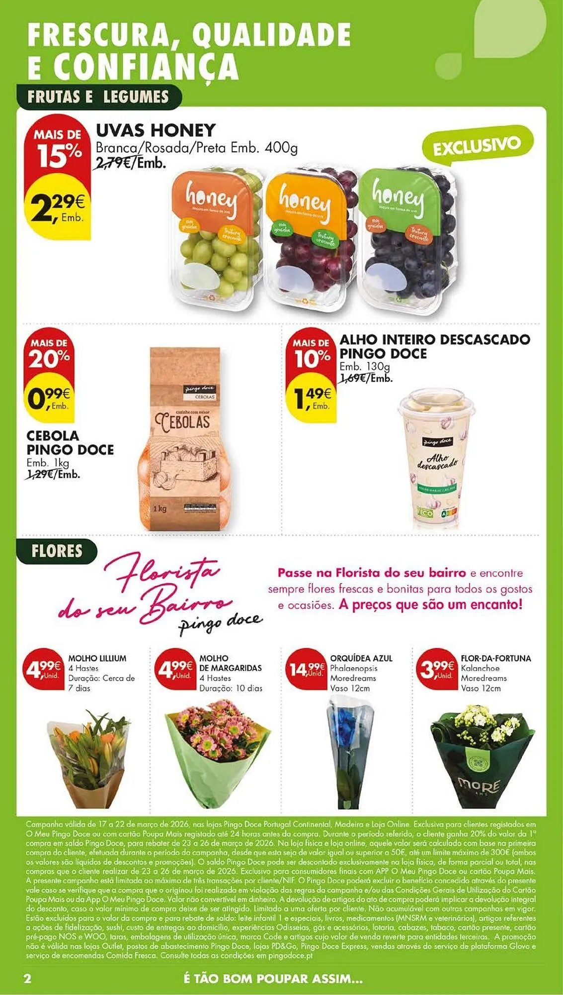 Folheto Folheto Pingo Doce de 17 de março até 23 de março 2026 - Pagina 2
