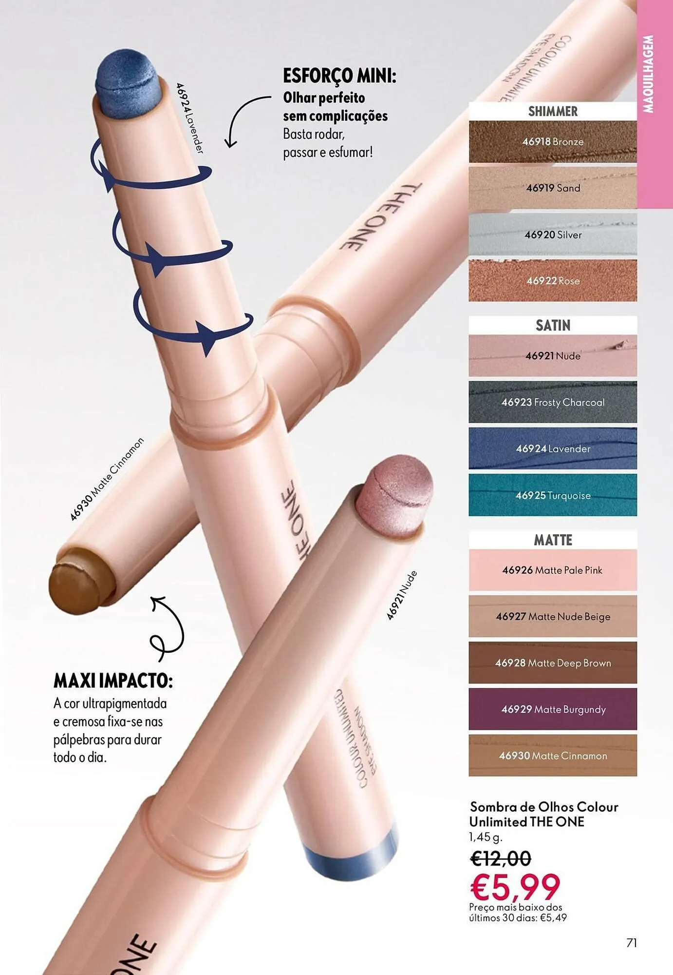 Folheto Catálogo Oriflame de 3 de dezembro até 22 de dezembro 2025 - Pagina 71