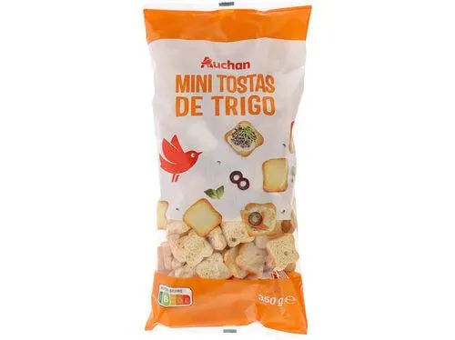 mini auchan tostas de trigo 350g