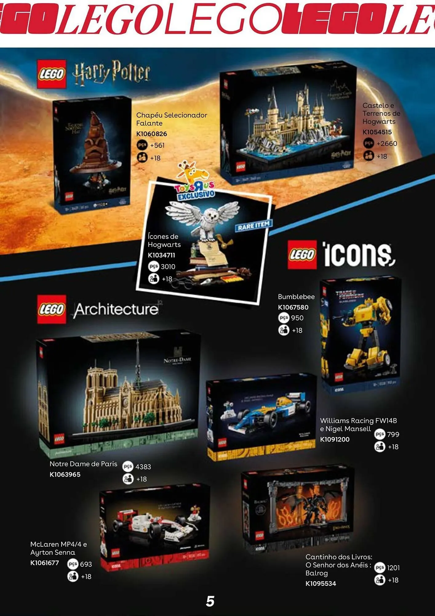 Folheto Catálogo Toys R Us de 10 de dezembro até 1 de janeiro 2026 - Pagina 5