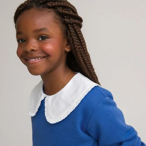 Sweat com gola claudine, em moletão