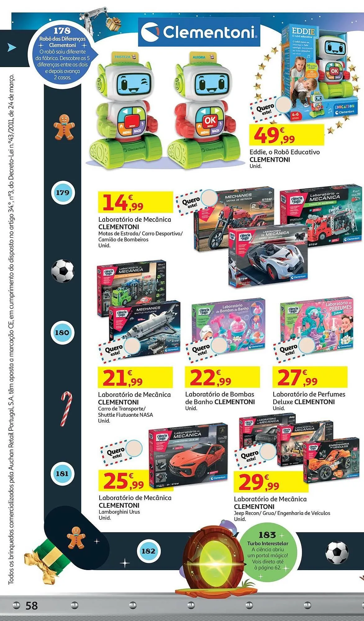 Folheto Folheto Auchan de 5 de novembro até 9 de dezembro 2025 - Pagina 58