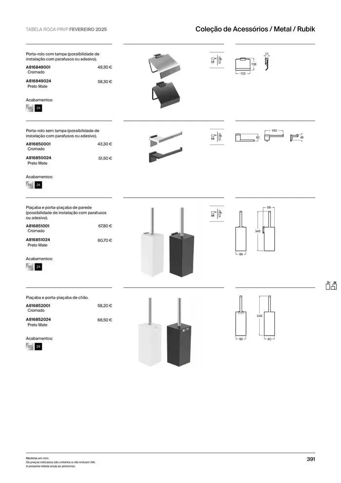 Folheto Soluções de Banho de 6 de janeiro até 31 de dezembro 2025 - Pagina 393