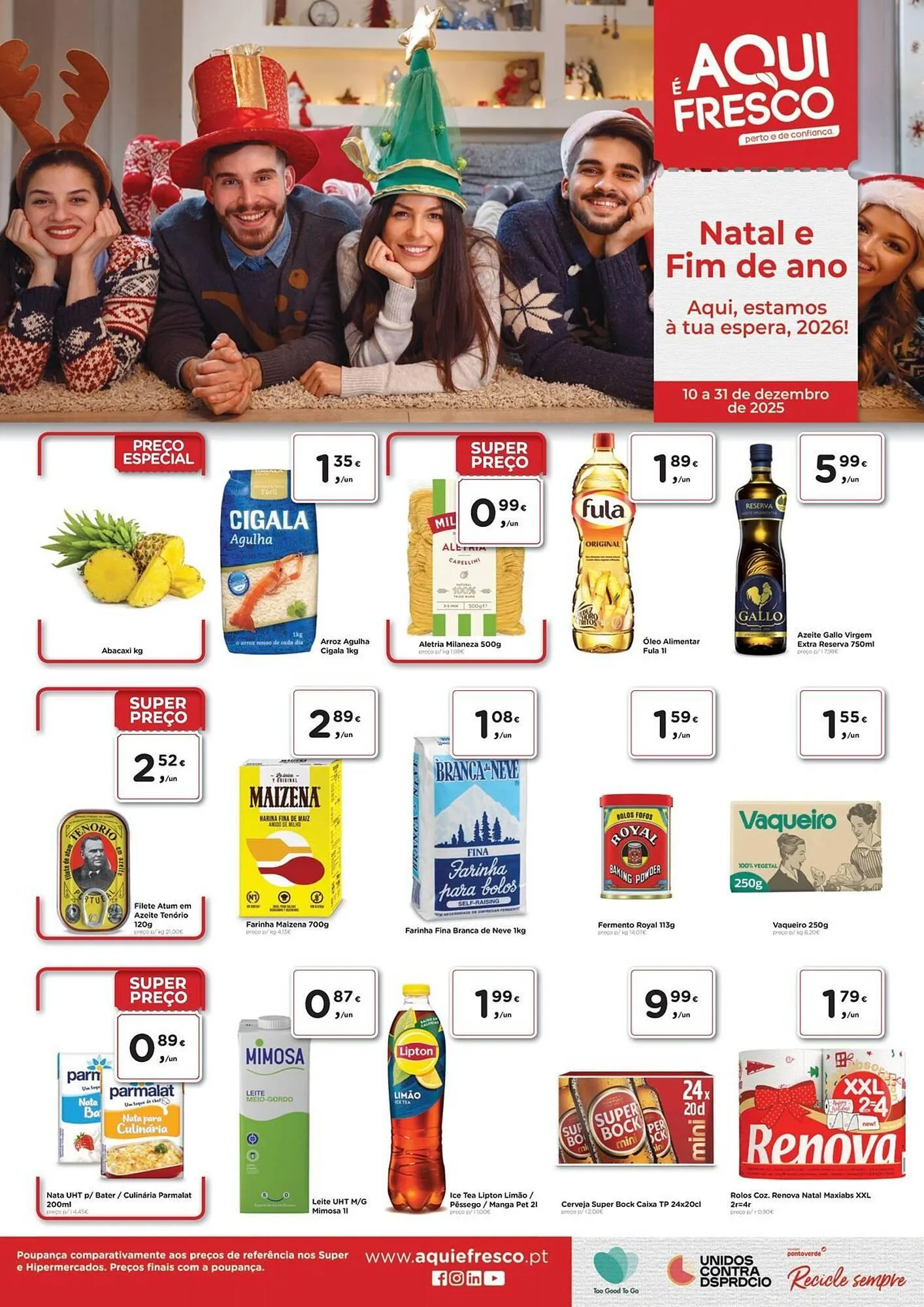 Folheto Aqui é fresco - 1