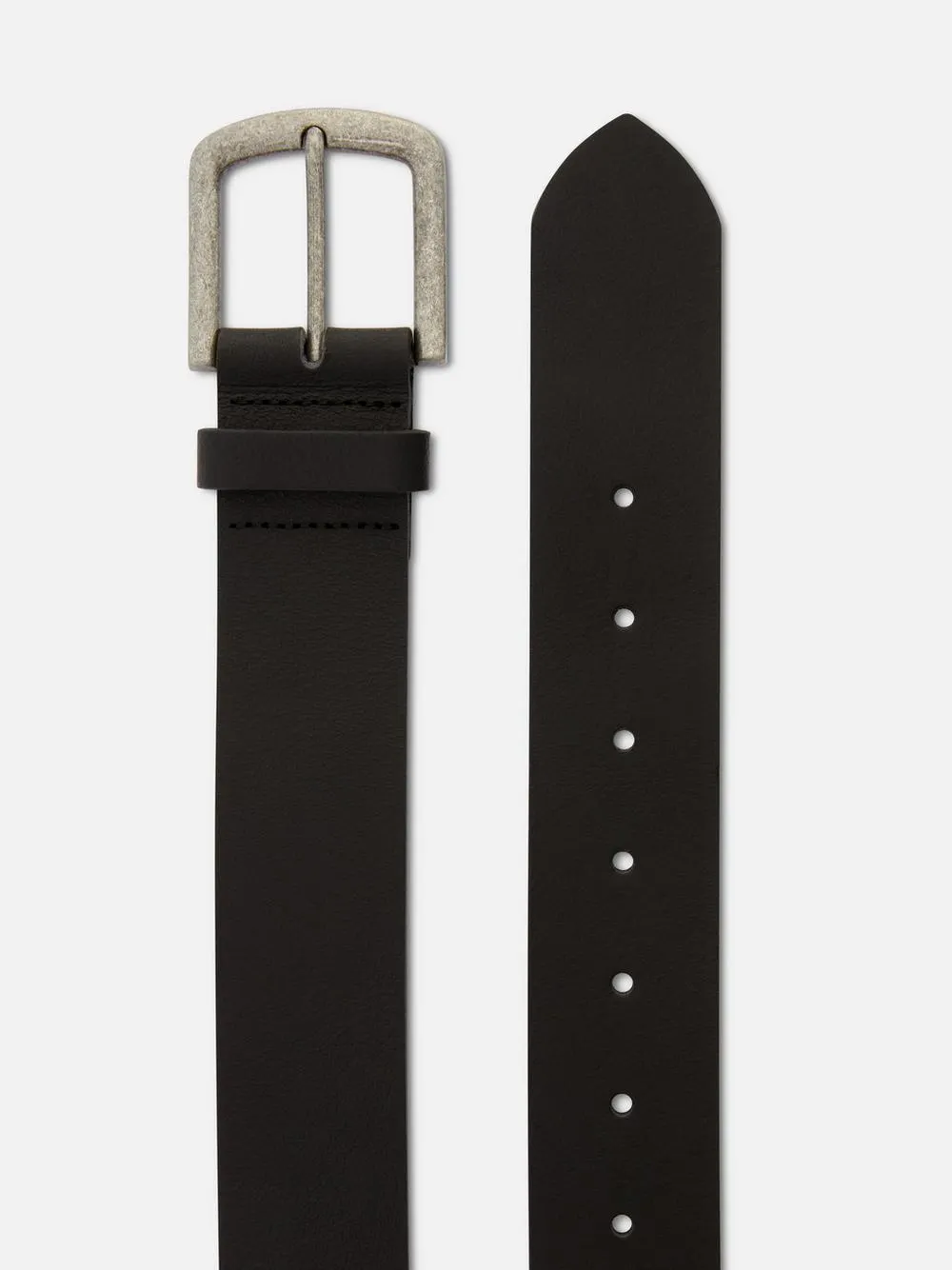 Cinto pele fivela quadrada