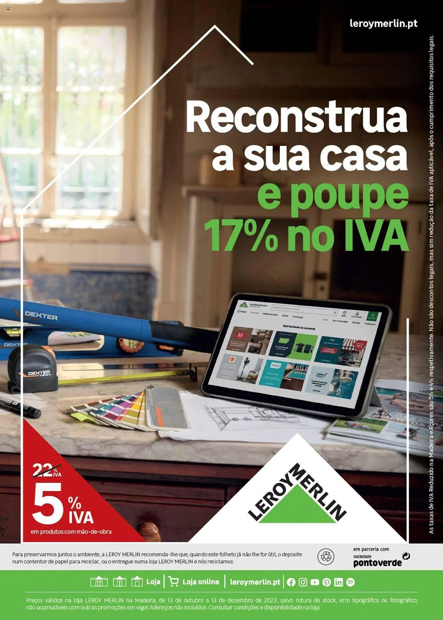 Folheto Folheto Leroy Merlin de 13 de outubro até 30 de dezembro 2023 - Pagina 52