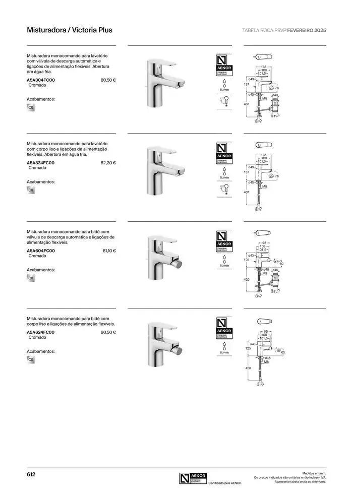 Folheto Soluções de Banho  de 6 de janeiro até 31 de dezembro 2025 - Pagina 614