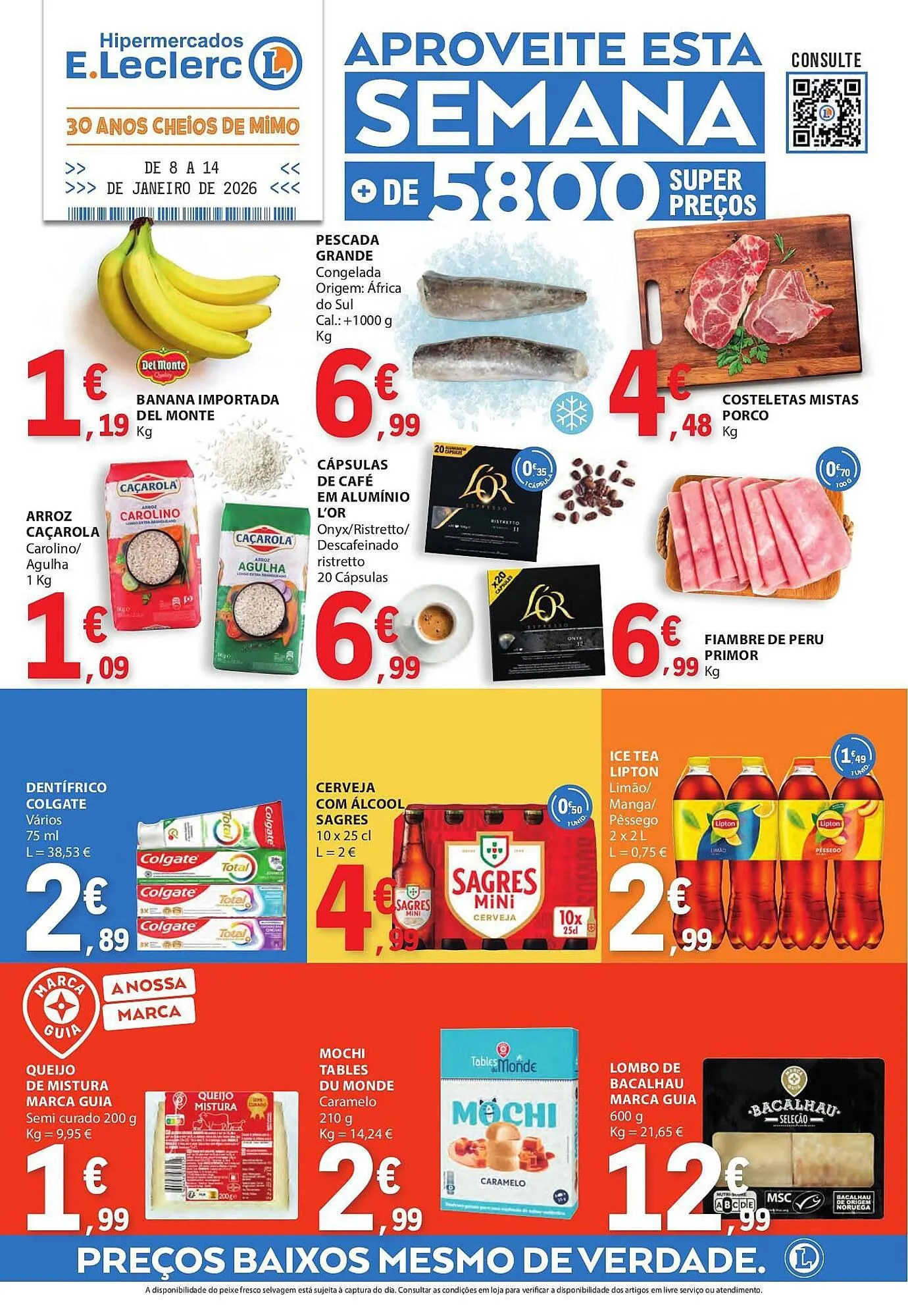 Folheto Folheto E.Leclerc de 8 de janeiro até 14 de janeiro 2026 - Pagina 1