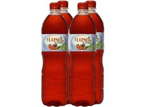 bebida luso fruta frutos vermelhos 4x1l