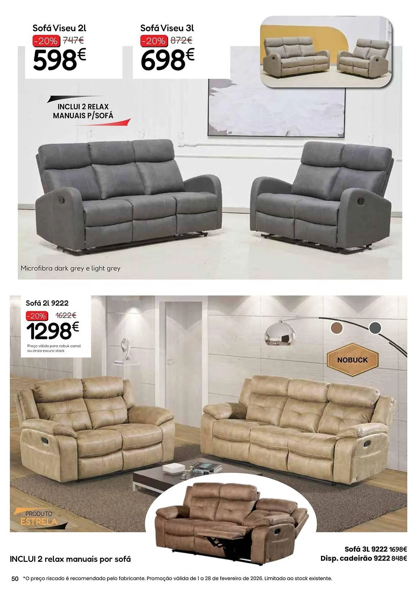 Folheto Folheto Hiper Centro do Móvel de 2 de fevereiro até 28 de fevereiro 2026 - Pagina 50