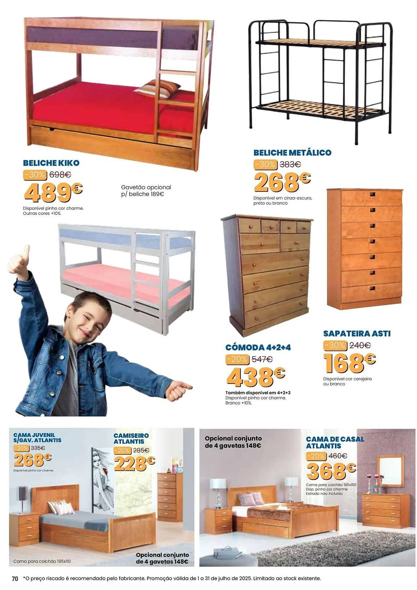 Folheto Folheto Hiper Centro do Móvel de 1 de julho até 31 de julho 2025 - Pagina 70