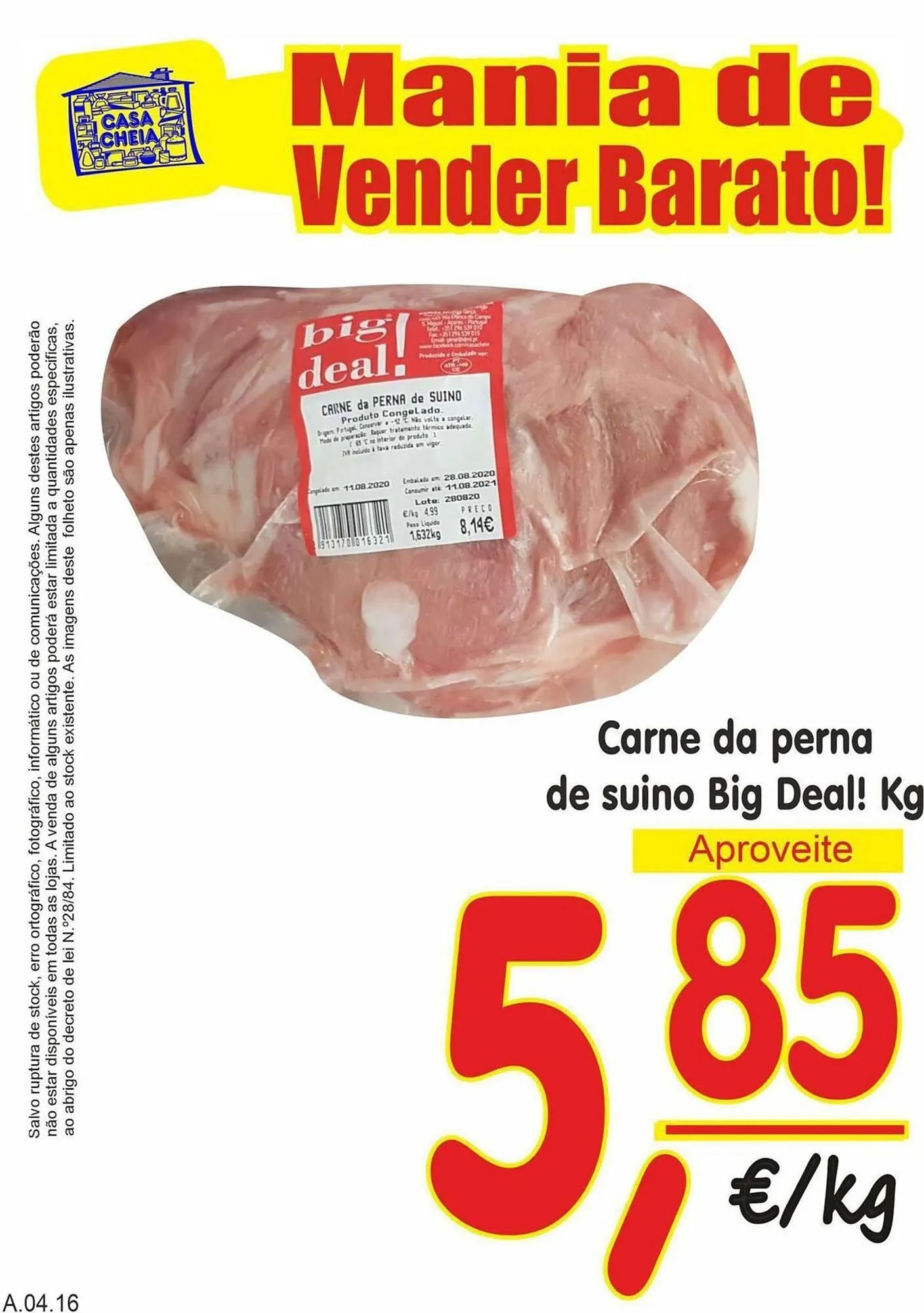 Folheto Folheto Casa Cheia de 11 de abril até 17 de abril 2025 - Pagina 1