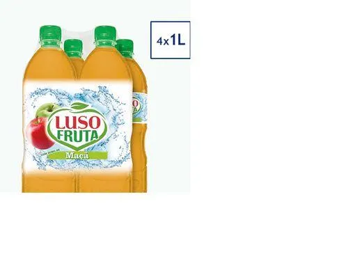 bebida luso fruta maçã 4x1l