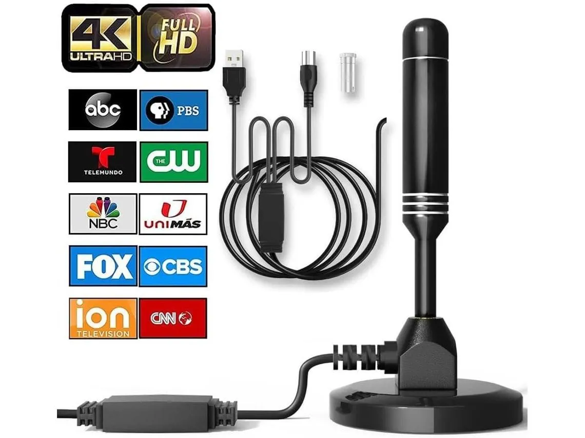 Antena de Tv para Smart Tv Interior Exterior 4K 1080P Hd Antena Digital para Canais Locais VENISYMLIS