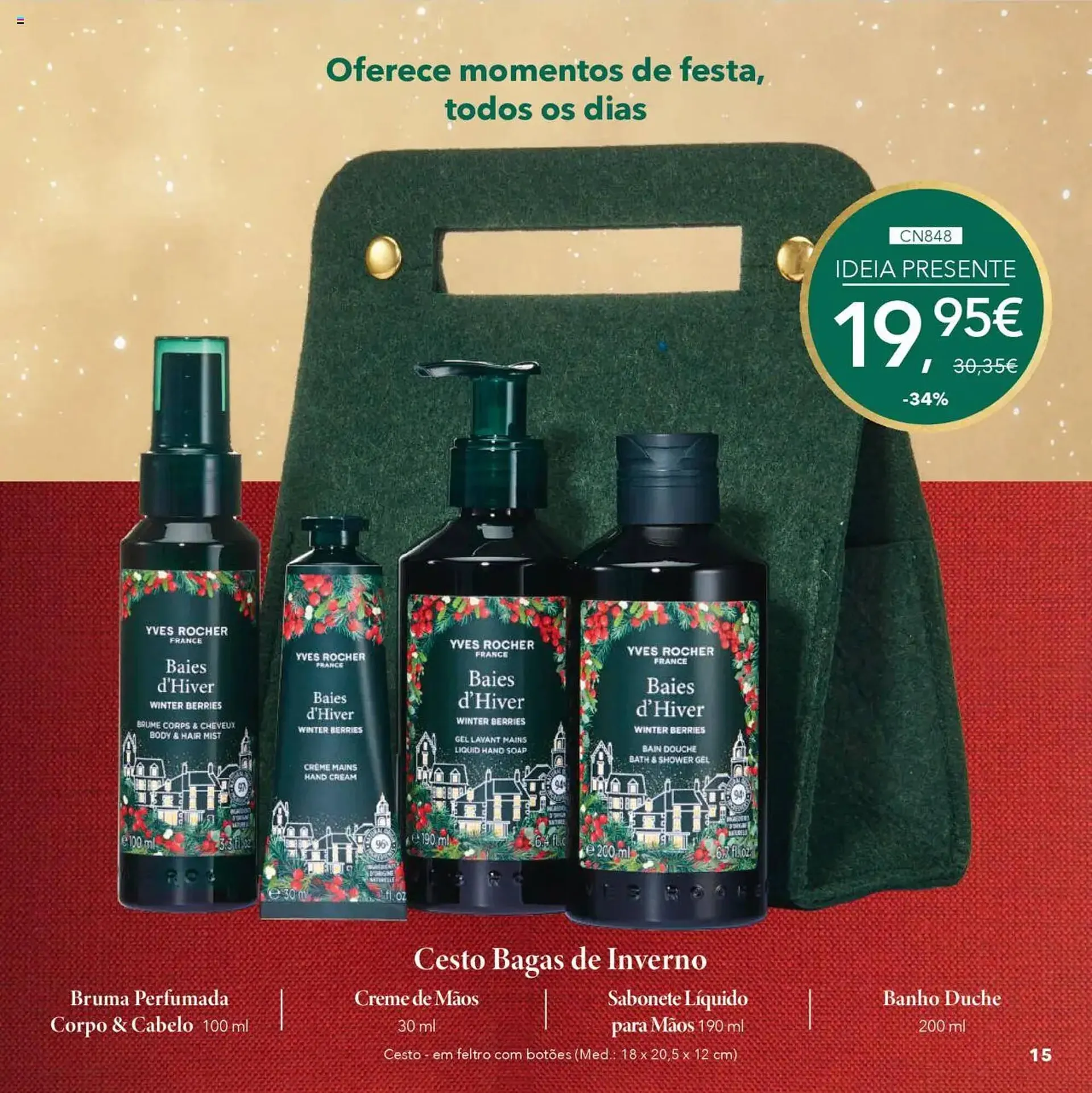 Folheto Catálogo Yves Rocher de 17 de outubro até 24 de dezembro 2025 - Pagina 15