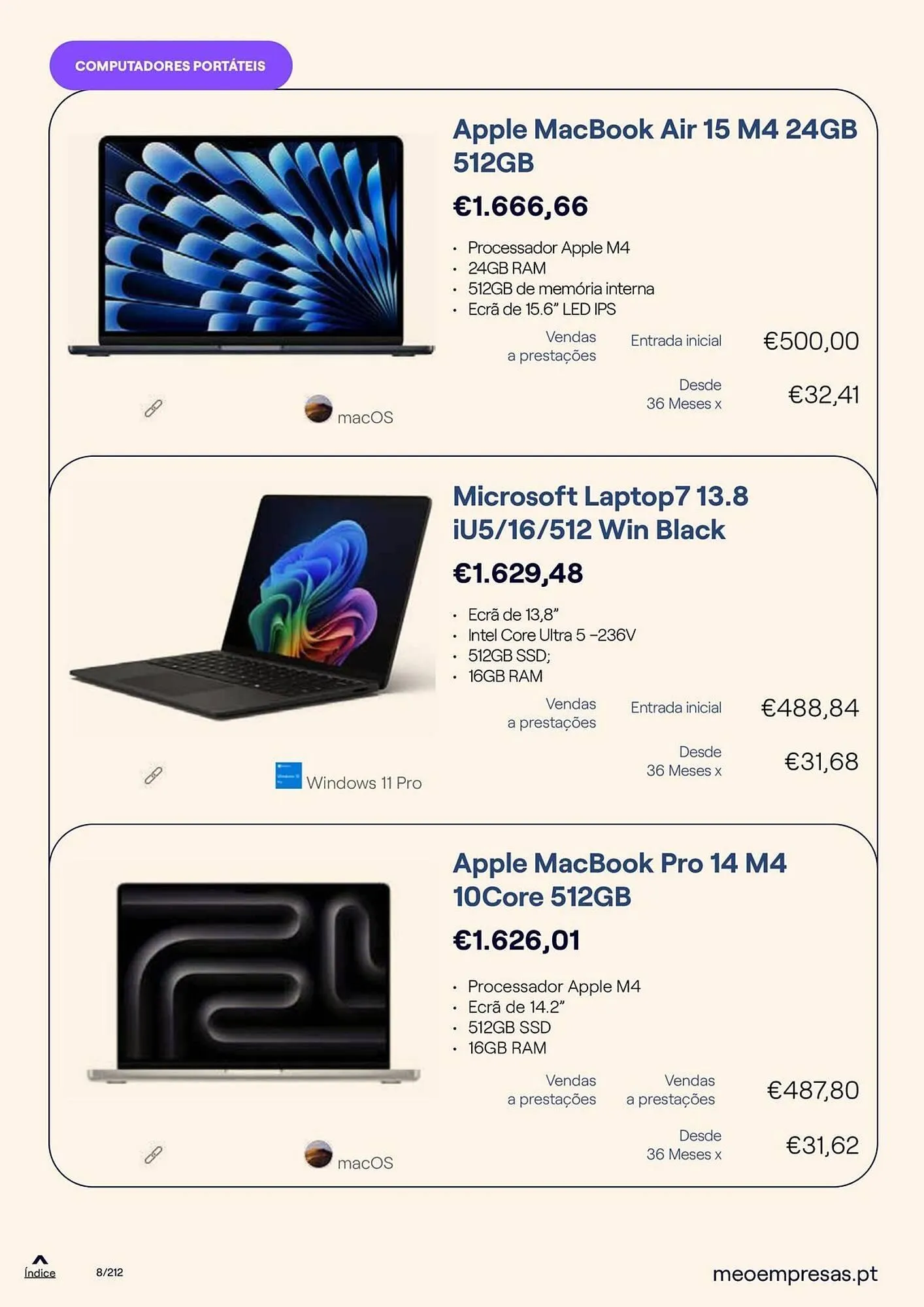 Folheto Catálogo MEO de 20 de outubro até 31 de dezembro 2025 - Pagina 8