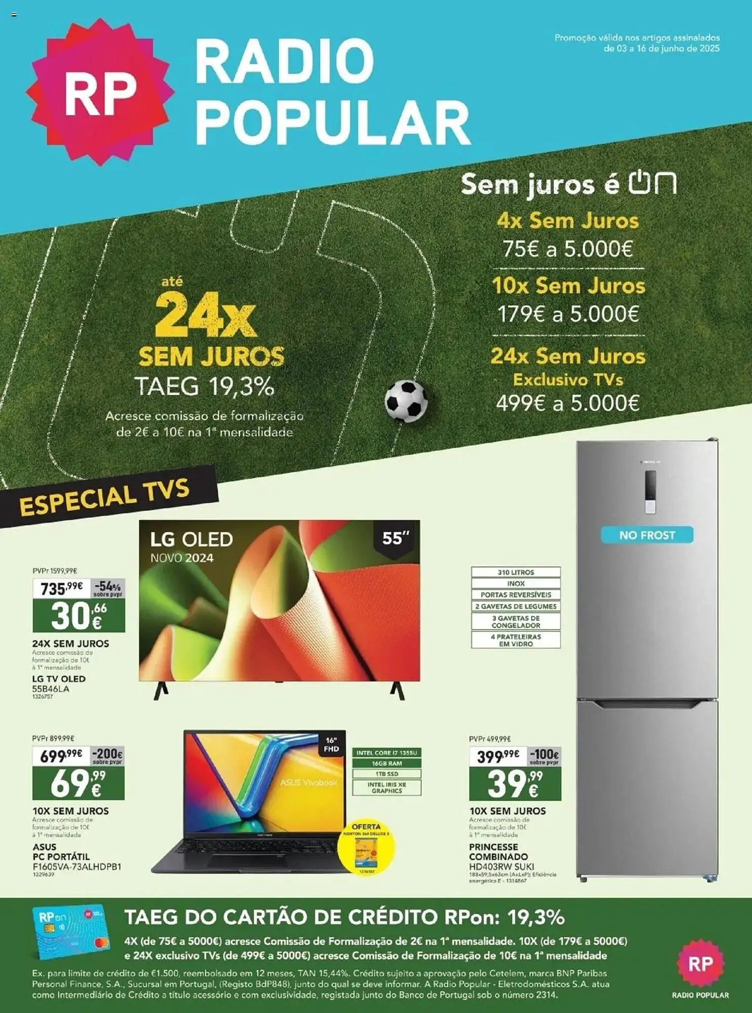 Folheto Folheto Radio Popular de 3 de junho até 17 de junho 2025 - Pagina 1