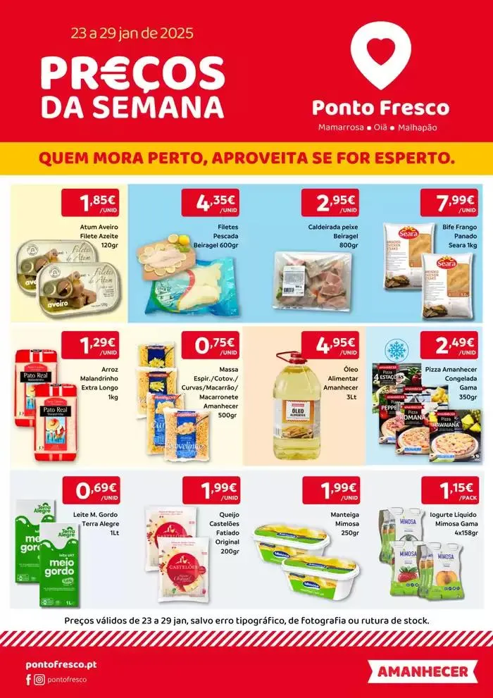 Folheto Folheto Preços da Semana de 23 de janeiro até 29 de janeiro 2025 - Pagina 1