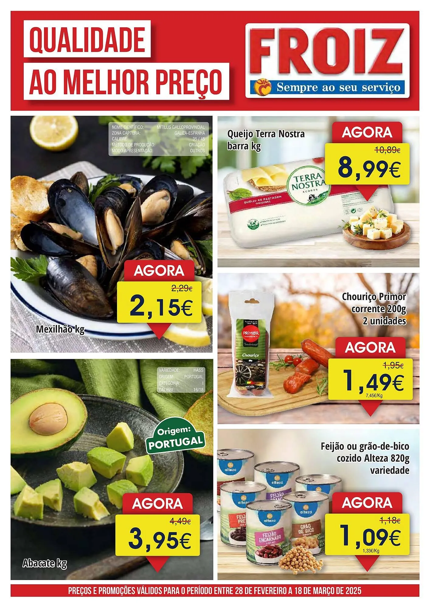 Folheto Folheto Froiz de 28 de fevereiro até 18 de março 2025 - Pagina 1