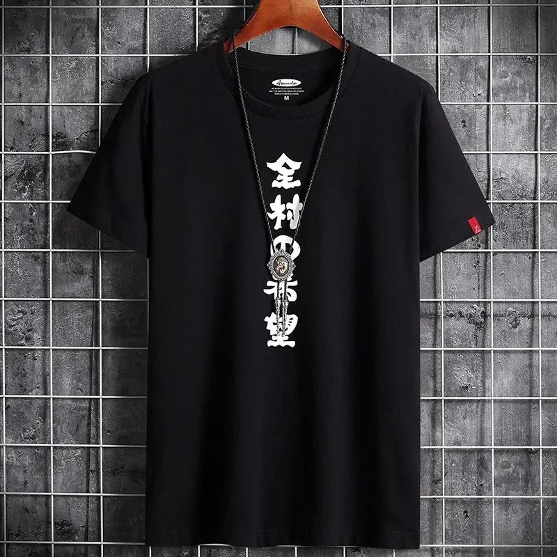 T Shirt for Men 2023 Summer Hip Hop Anime New Fashion Clothing Harajuku Retro Oversized Manga Goth Streetwear Vintage T-shirt