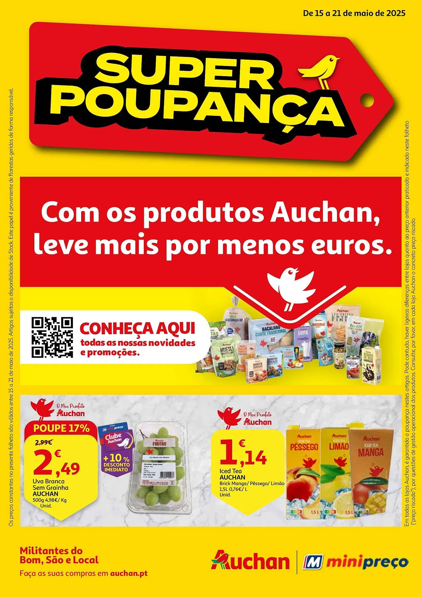 Folheto Folheto Minipreço de 15 de maio até 21 de maio 2025 - Pagina 1