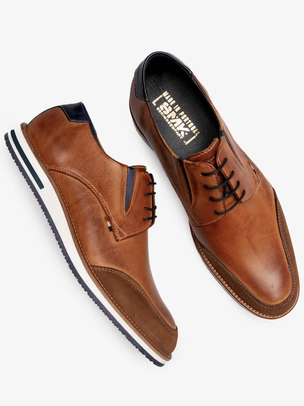 SAPATO SMK PELE CAMEL