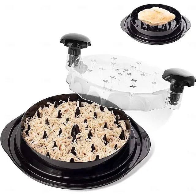 kippenversnipperaar, 30 cm zichtbare vleesversnipperaars tool twist met aparte plaat, grote kippenversnipperaar machine - ergonomische handgreep, vaatwasmachinebestendig, antislip, hittebestendig, bpa-vrij