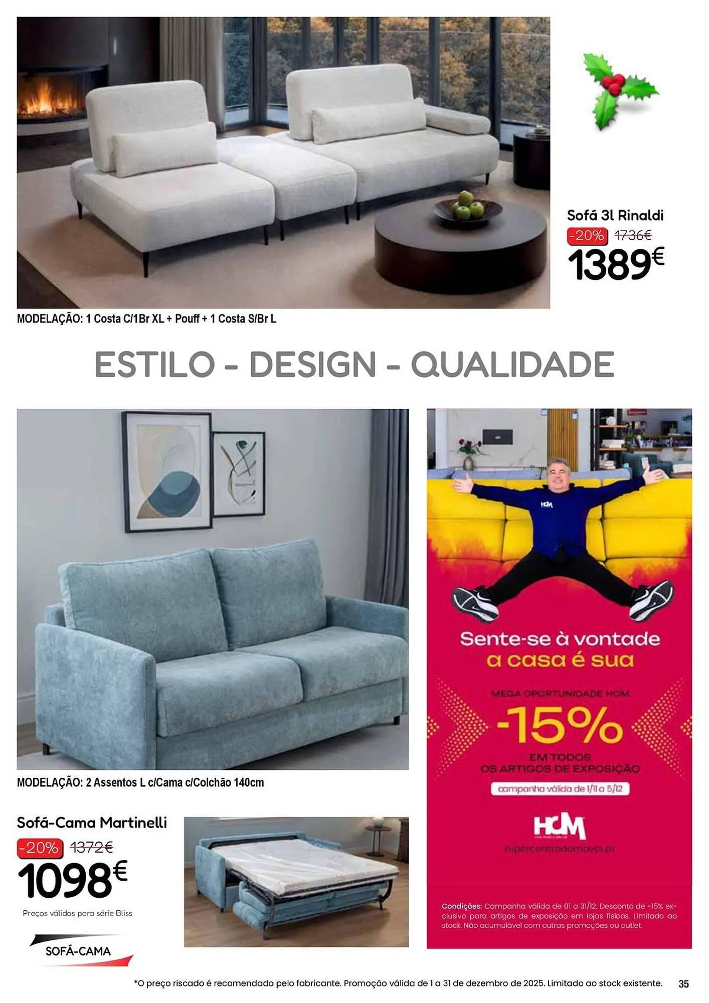 Folheto Folheto Hiper Centro do Móvel de 4 de dezembro até 31 de dezembro 2025 - Pagina 35