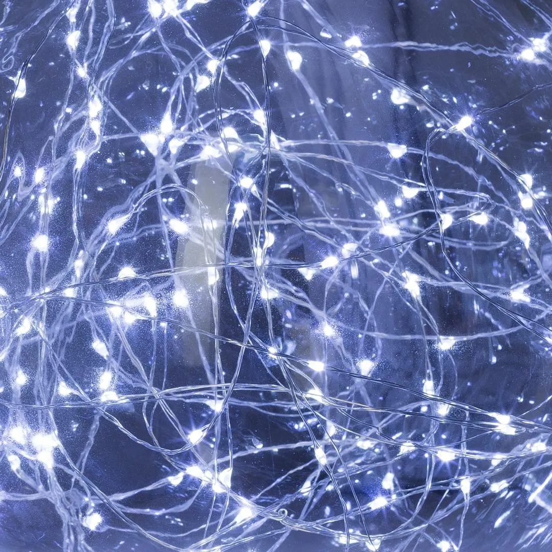 Série Luminosa De Natal Branco Frio Fixo 40 LEDs 4m