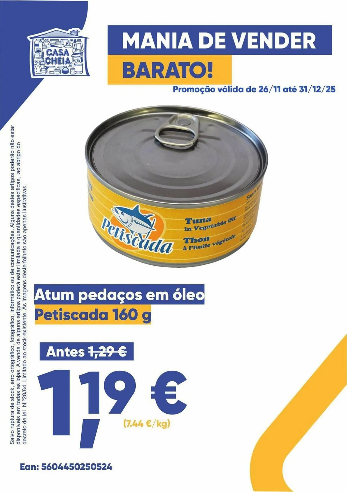 Folheto Folheto Casa Cheia de 26 de novembro até 31 de dezembro 2025 - Pagina 1