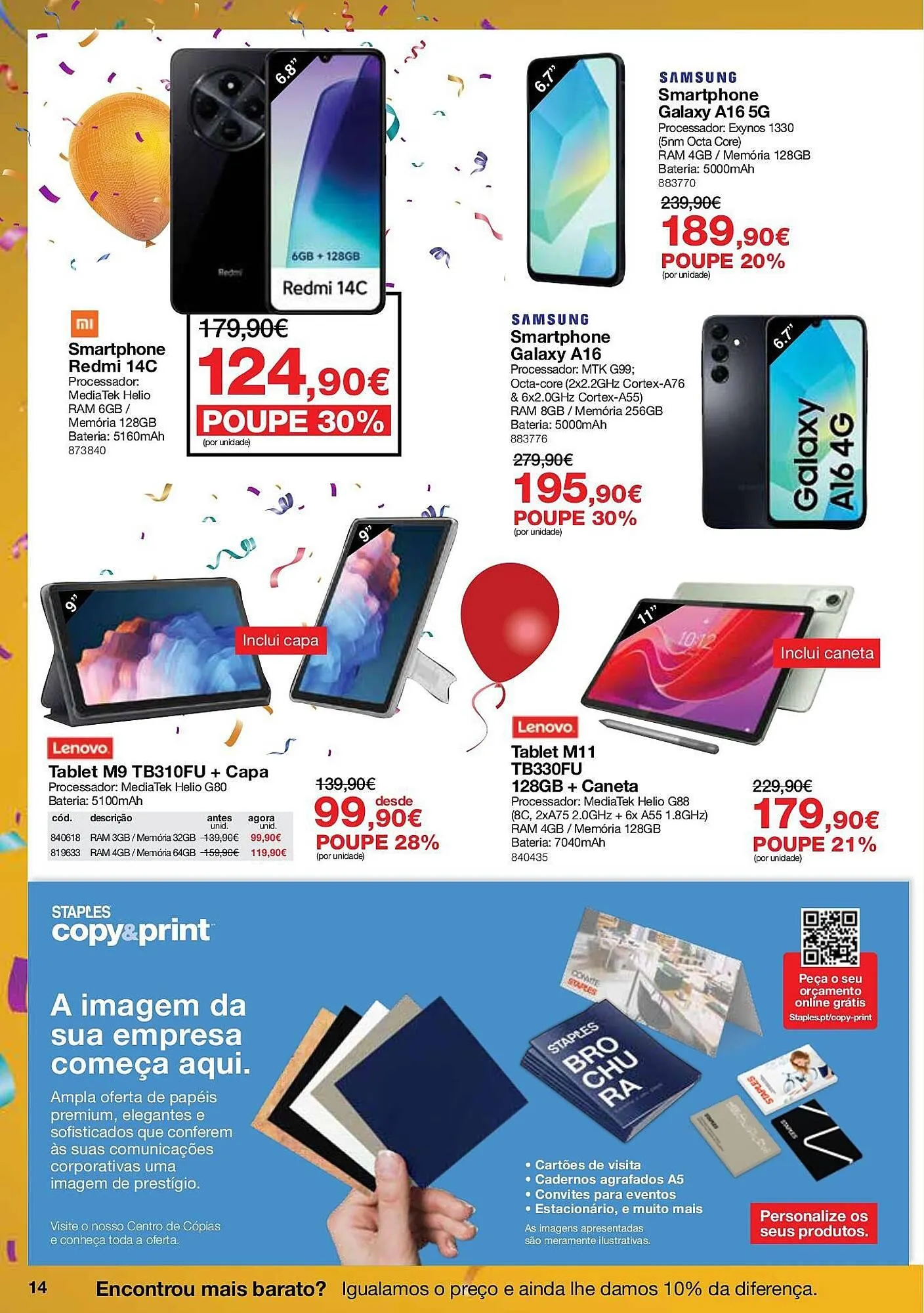 Folheto Folheto Staples de 8 de maio até 22 de maio 2025 - Pagina 14
