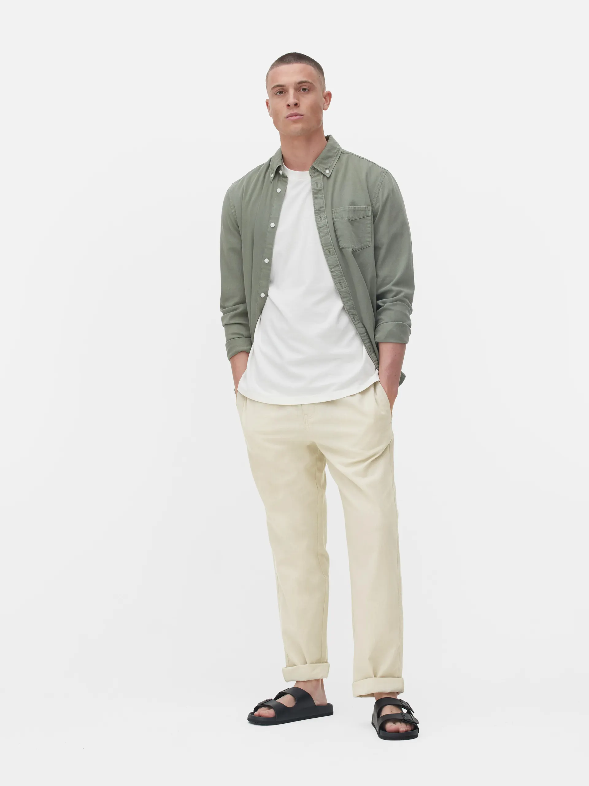 Hosen aus Baumwoll-Leinen-Mischgewebe sind ein Muss für deine Garderobe