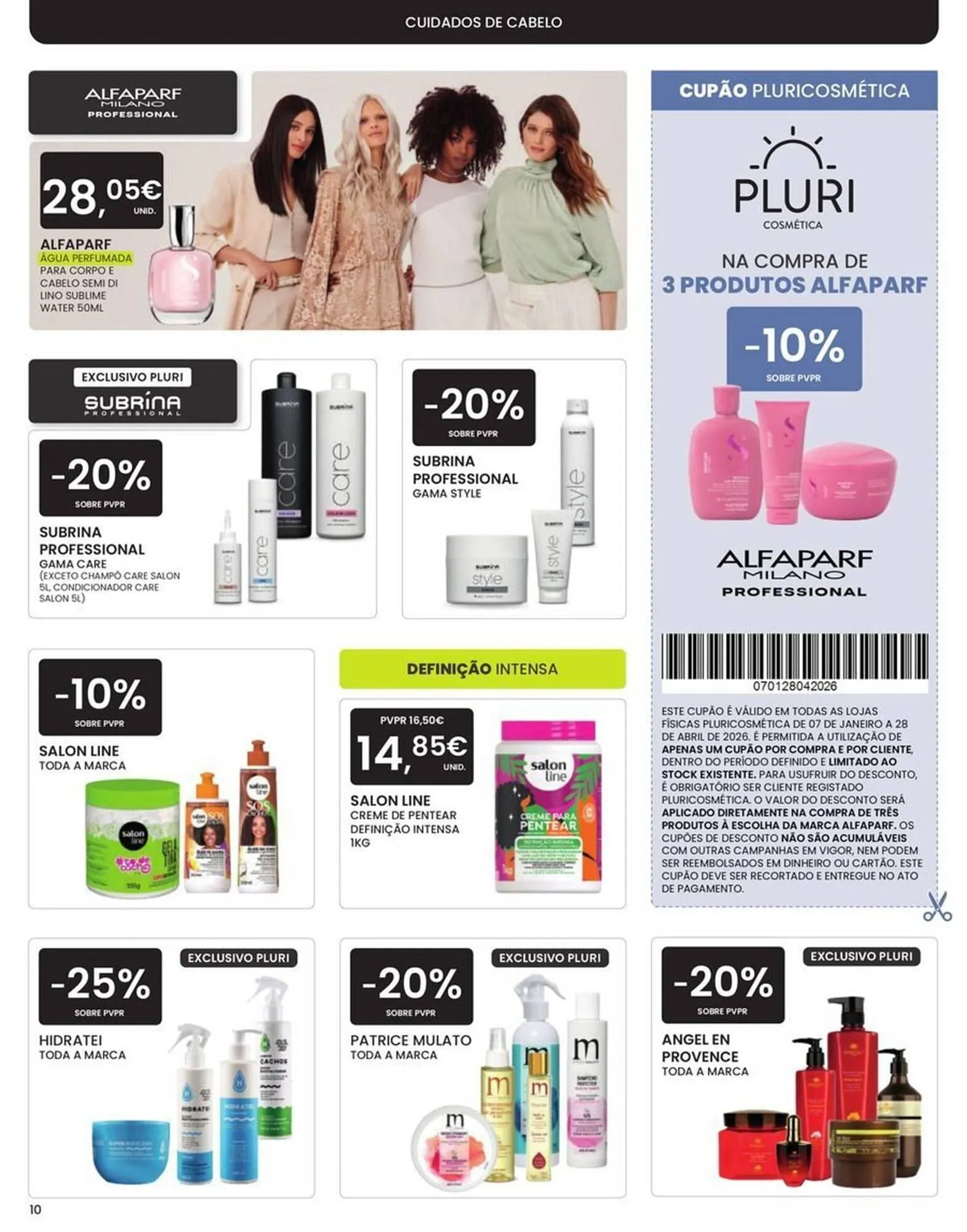 Folheto Catálogo Pluricosmética de 7 de janeiro até 28 de abril 2026 - Pagina 10